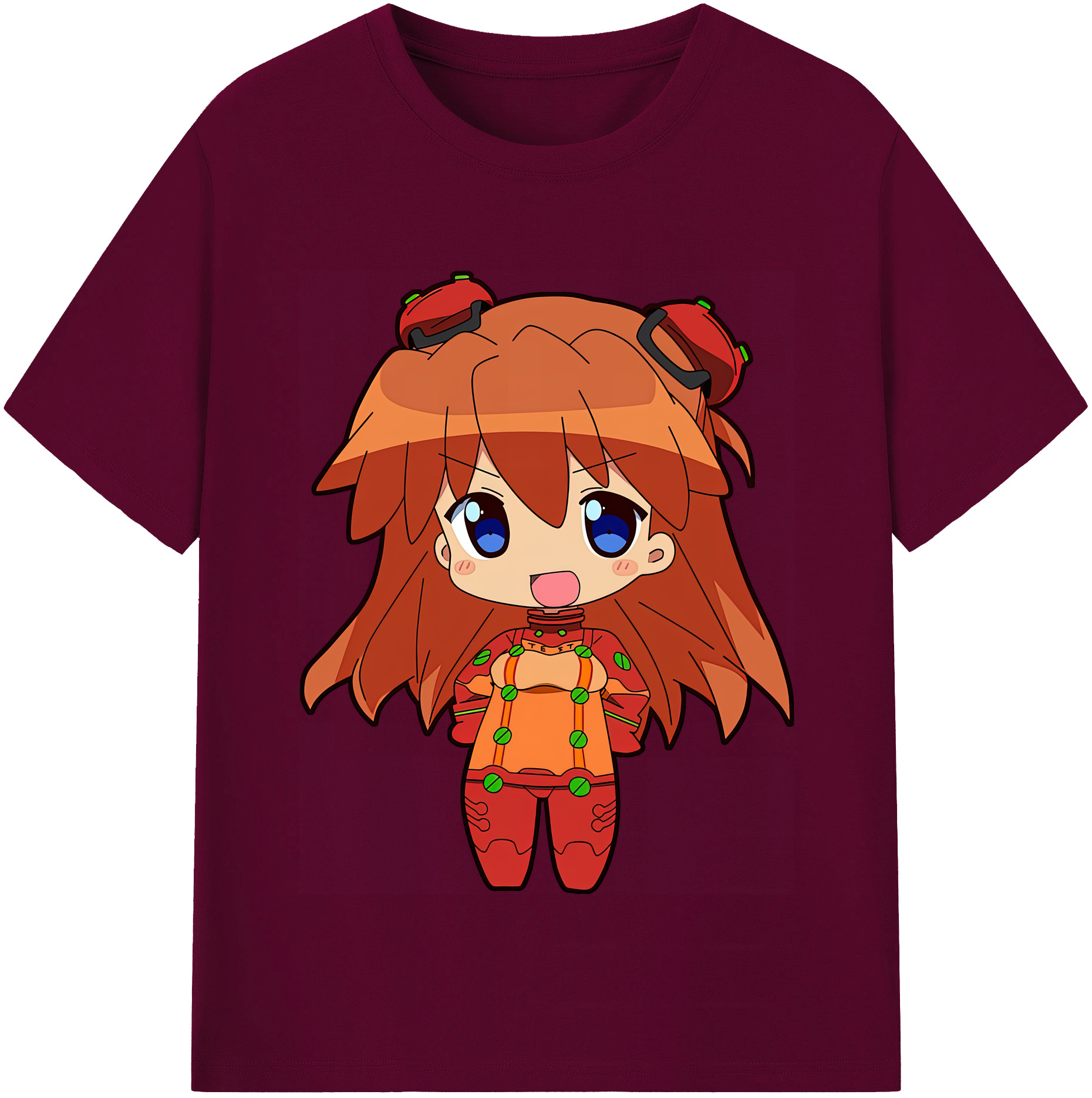 （画像用） EVA 新世紀エヴァンゲリオン レディースカジュアルプリントTシャツ（綿100％）